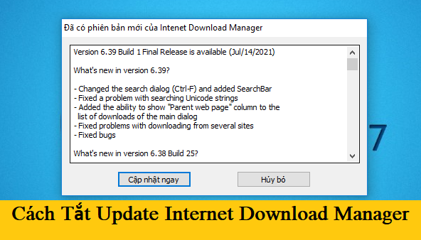 Cách Tắt Update IDM , Tắt Cập Nhật IDM - Thủ Thuật Windows 3 Cach Tat Update IDM Tat Cap Nhat IDM
