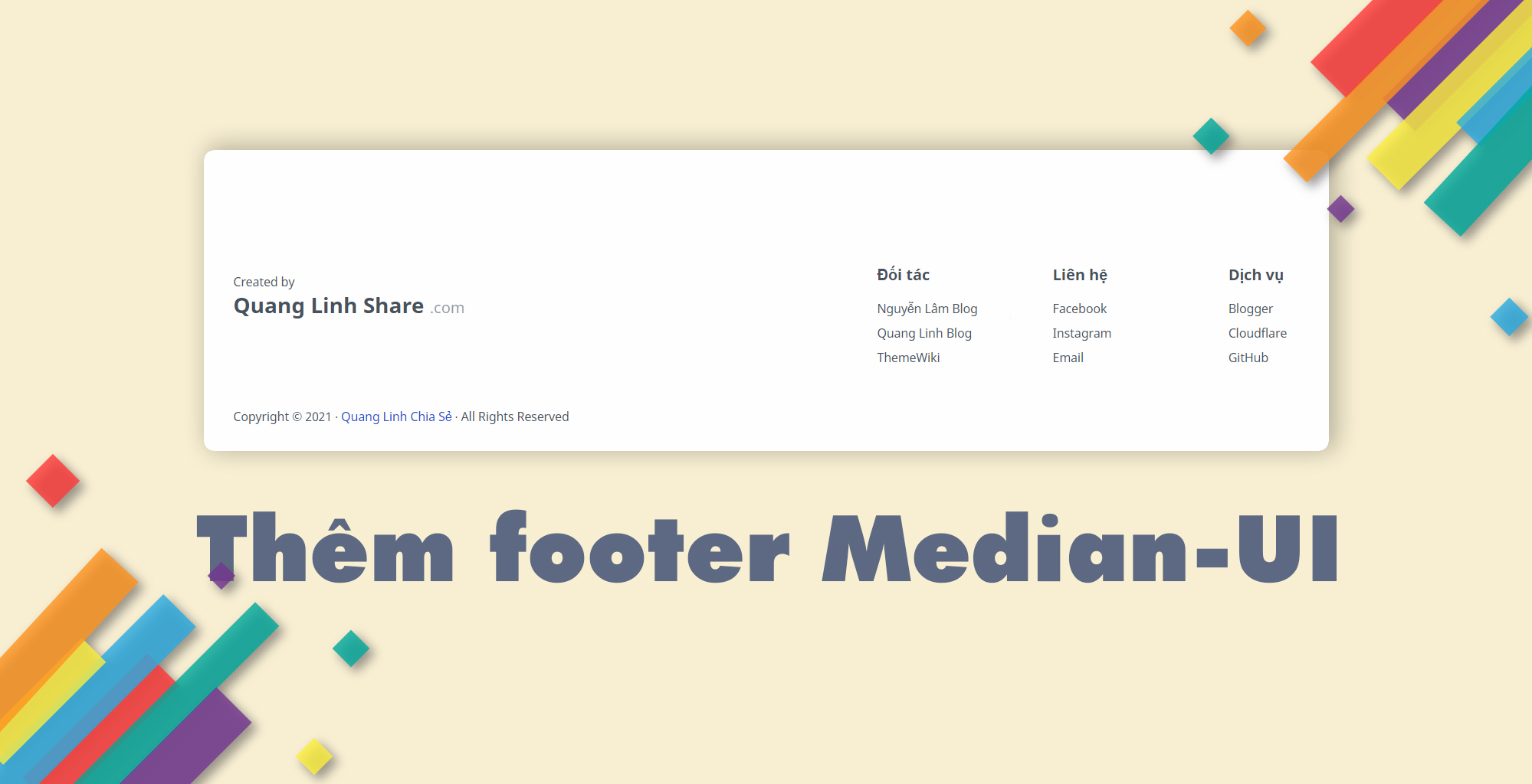 Huong Dan Cach Them Footer Cho Template Median UI