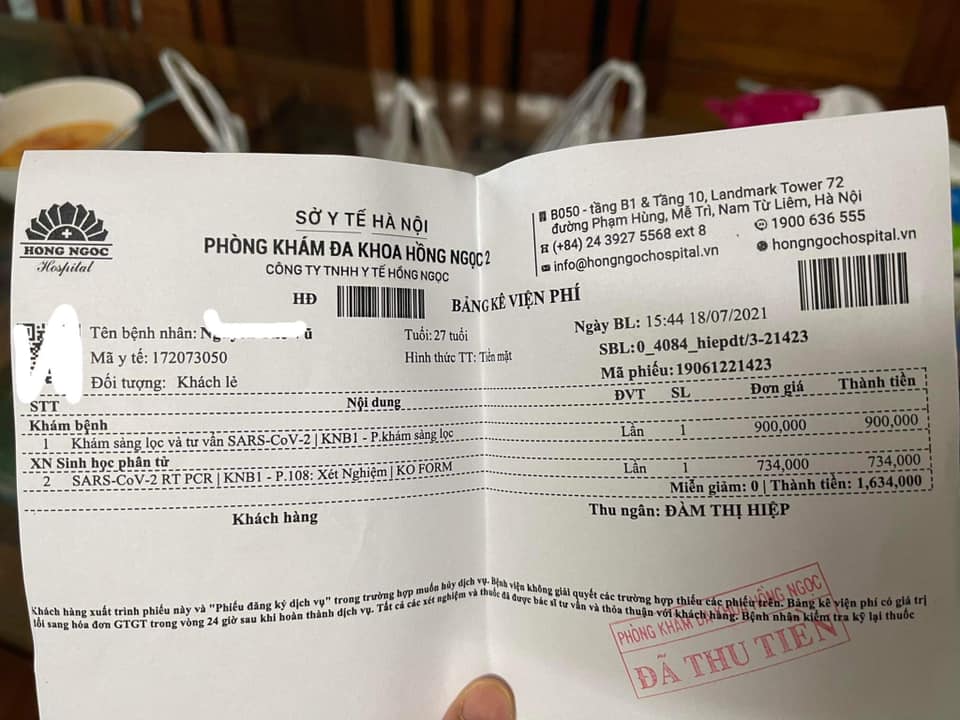 XÉT NGHIỆM COVID PP PCR TẠI HỒNG NGỌC BUỘC PHẢI MUA THÊM GÓI KHÁM SÀNG LỌC 900K NHƯNG VÀO KHÁM CHỈ ĐO HUYẾT ÁP VÀ NGHE N 5 XET NGHIEM COVID PP PCR TAI HONG NGOC BUOC PHAI