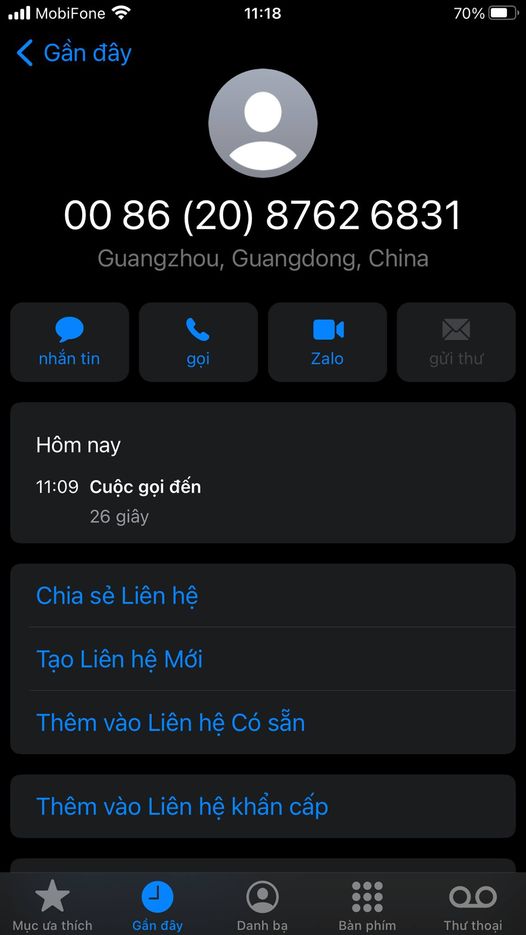 em chào anh chị trong nhóm ! Khoảng 11h trưa hôm nay em có nhận được một cuộc gọi từ một người Trung Quốc, theo như địa 3 em chao anh chi trong nhom Khoang 11h trua