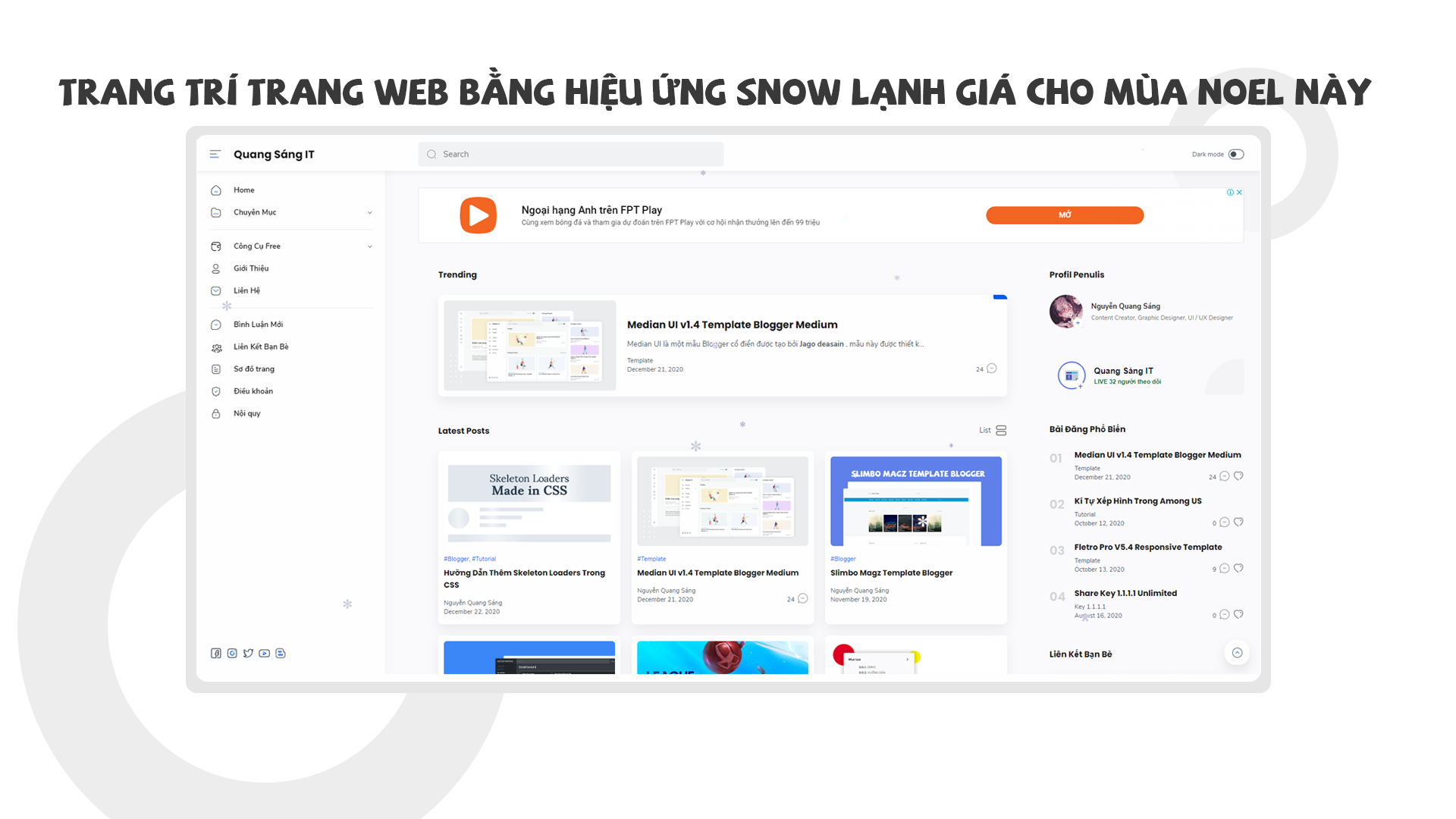 Trang Tri Trang Web Bang Hieu Ung Snow Lanh Gia