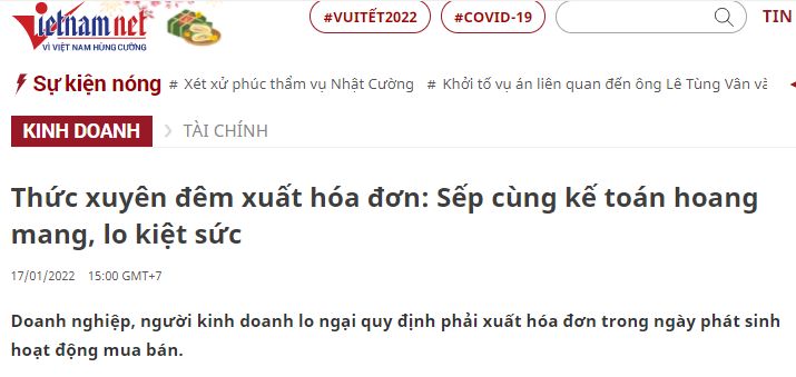 Em chào cả nhà ạ, nghe bảo việc xuất hóa đơn ngay trong ngày đang gây nhiều khó …