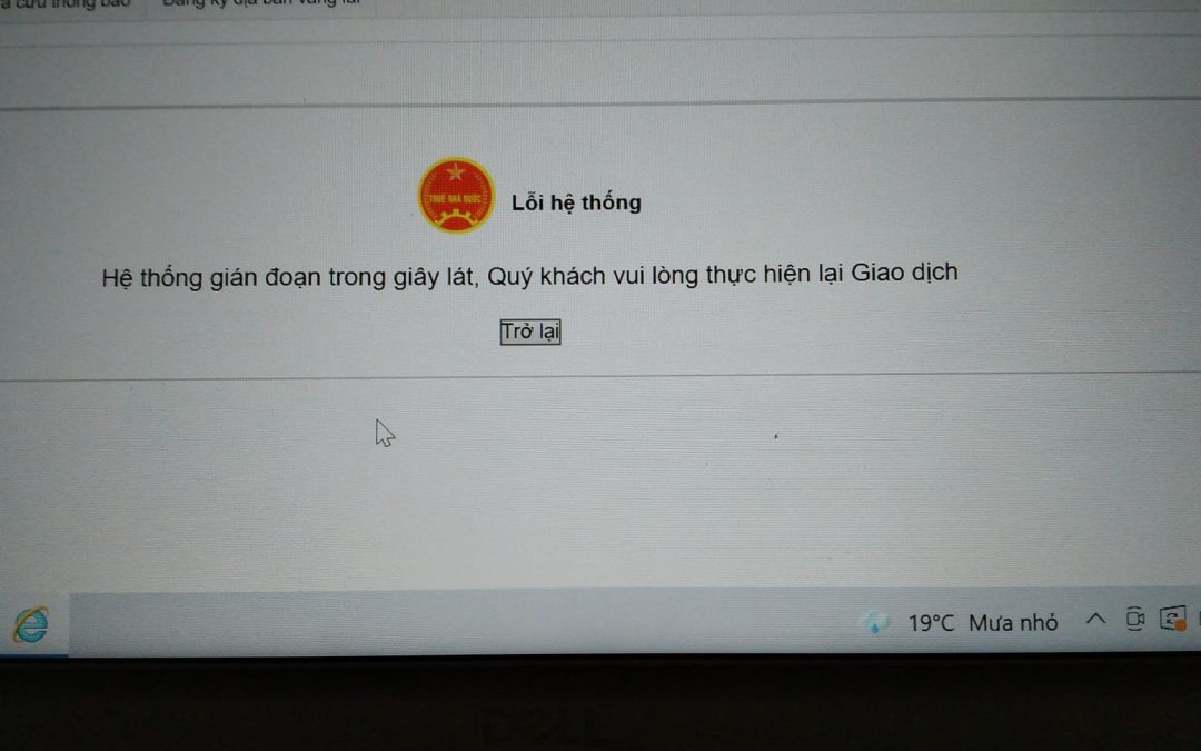 Mình truy cập vào thuế điện tử 2 ngày nay mà cứ bị vậy, cả ngày lẫn buổi tối cũn…