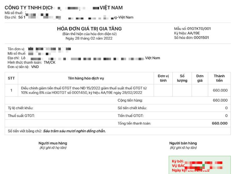 các a/c ơi, cho e hỏi với ạ: e hôm nay mới nhận được 2 hóa đơn đầu vào đc giảm t…